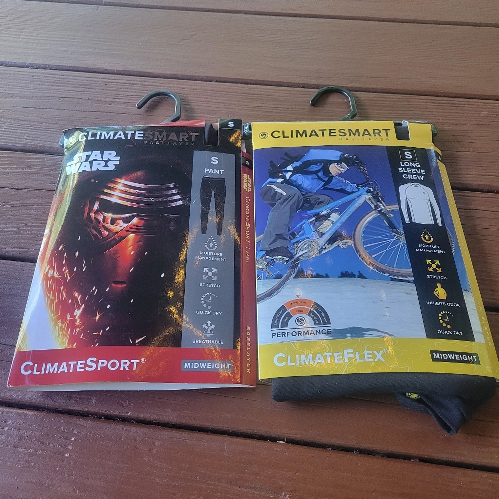 ClimateSmart Midweight Base Layer Top & Bottom. Size Small